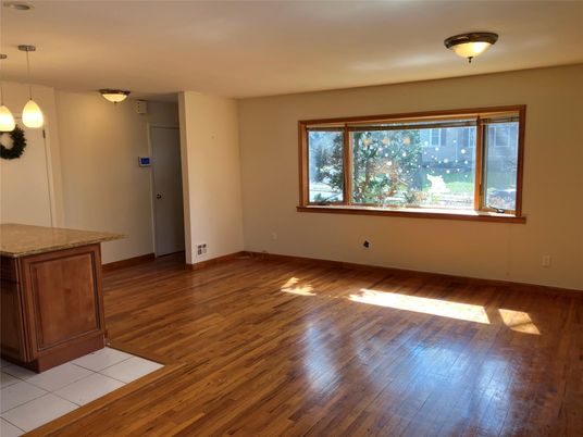 Empty room, Interior, Pendant Lights, Wood Texture Flooring