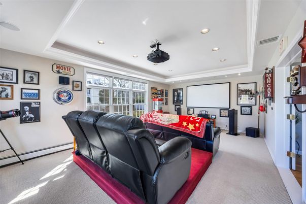 Home Theatre Room, Interior, Projection Screen, Recessed Lighting, Theatre Room