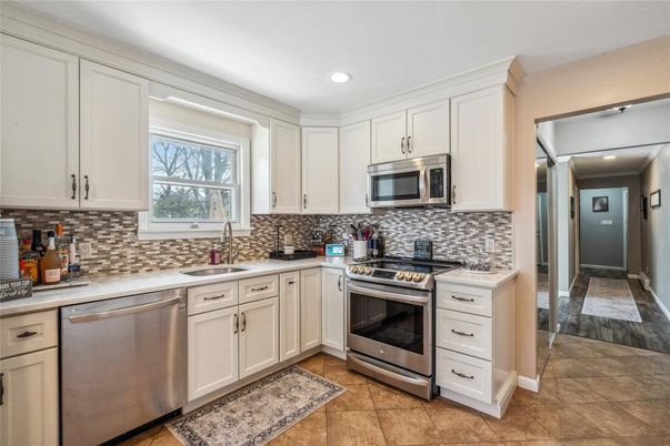 Interior, Kitchen, Recessed Lighting, Stainless Steel Appliances