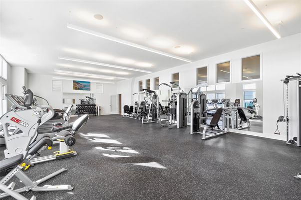 Fitness Equipment, Gym, Interior, Recessed Lighting