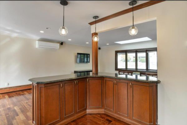 Interior, Pendant Lights, Recessed Lighting, Wood Texture Flooring