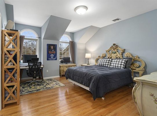 Bedroom, Home Office, Interior, Wood Texture Flooring