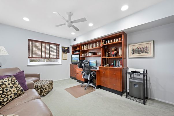 Home Office, Interior, Recessed Lighting