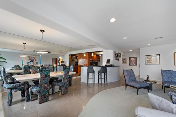 Dining room, Interior, Kitchen, Living room, Pendant Lights, Recessed Lighting