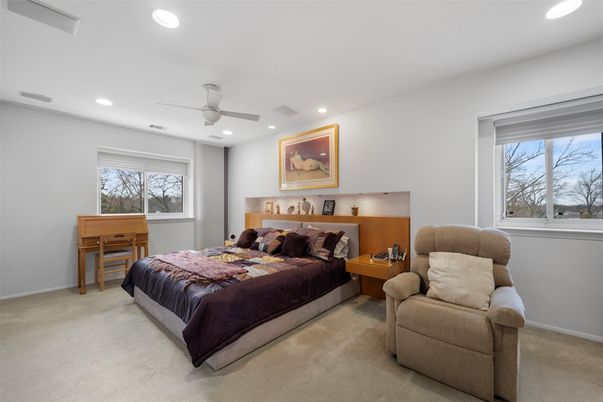 Bedroom, Interior, Recessed Lighting
