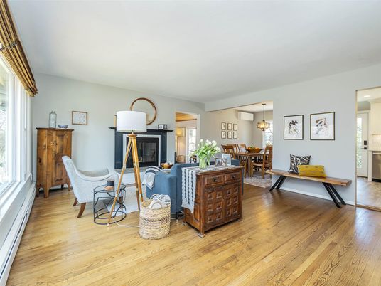 Dining room, Interior, Kitchen, Pendant Lights, Wood Texture Flooring