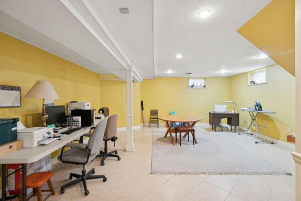 Home Office, Interior, Recessed Lighting