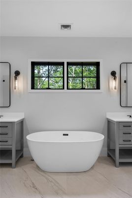 Bathroom, Free Standing Baths, Interior, Marble