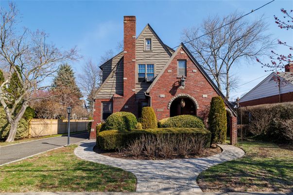 Exterior, Facade, Brick Facade, Tudor Revival