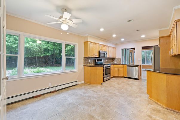 Interior, Kitchen, Recessed Lighting, Stainless Steel Appliances