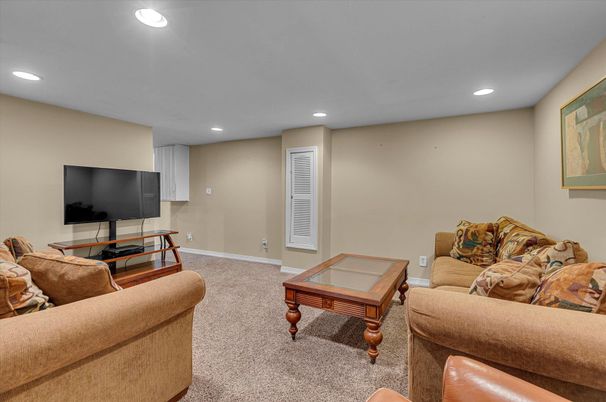 Interior, Living room, Recessed Lighting