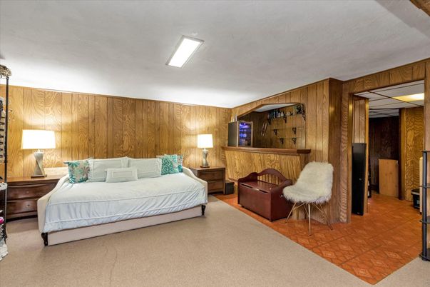 Bedroom, Interior, Wooden Walls