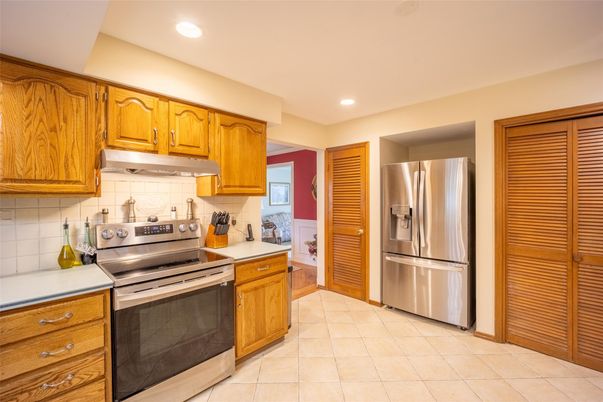 Interior, Kitchen, Recessed Lighting, Stainless Steel Appliances