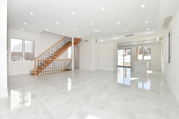 Empty room, Interior, Marble, Recessed Lighting