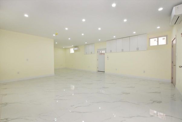 Empty room, Interior, Kitchen, Marble, Recessed Lighting