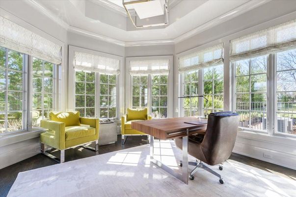 Home Office, Interior, Sun Room, Wood Texture Flooring