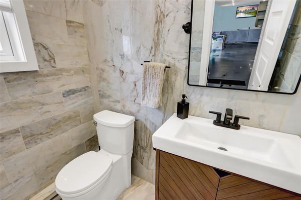 Bathroom, Interior, Wood Texture Flooring
