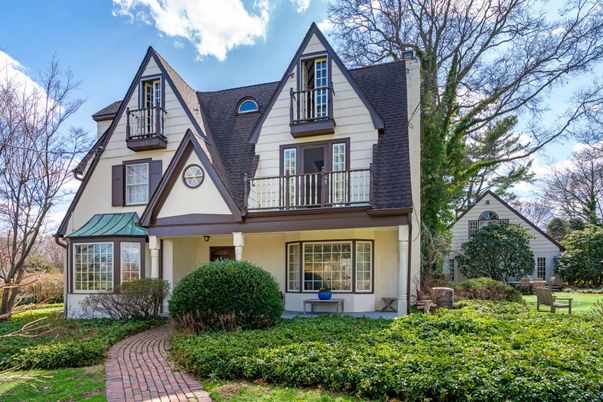 Exterior, Facade, Tudor Revival