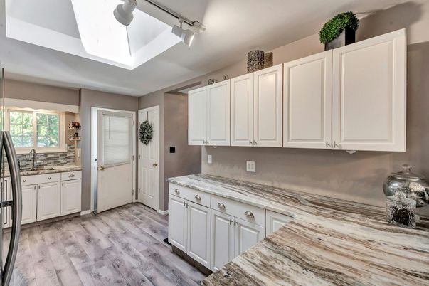 Interior, Kitchen, Wood Texture Flooring
