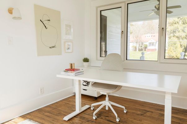 Home Office, Interior, Wood Texture Flooring