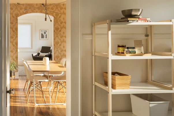 Dining room, Interior, Wood Texture Flooring