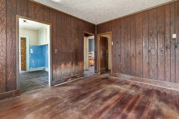Empty room, Interior, Wood Texture Flooring, Wooden Walls