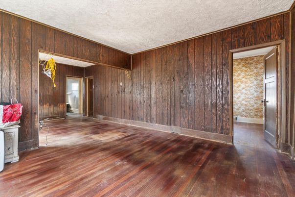 Empty room, Interior, Wood Texture Flooring, Wooden Walls