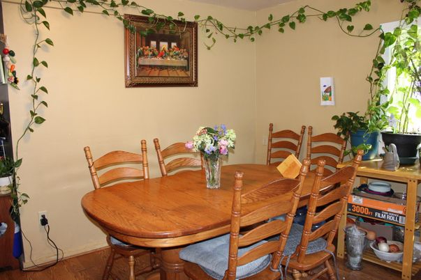 Dining room, Interior, Wood Texture Flooring