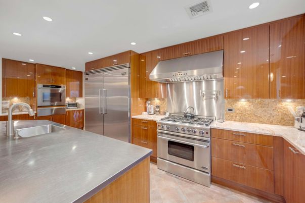 Interior, Kitchen, Recessed Lighting, Stainless Steel Appliances
