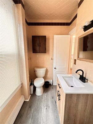 Bathroom, Interior, Wood Texture Flooring