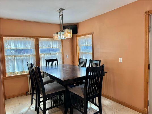 Dining room, Interior, Pendant Lights