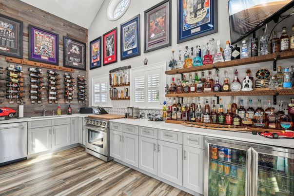Interior, Kitchen, Wood Texture Flooring