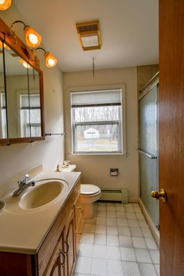 Bathroom, Dual Sink Vanities, Glass Shower, Interior