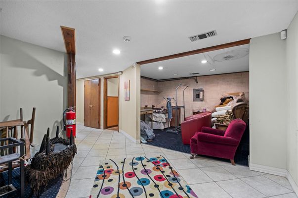 Interior, Recessed Lighting, Stone Walls