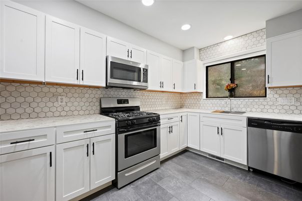 Interior, Kitchen, Recessed Lighting, Stainless Steel Appliances