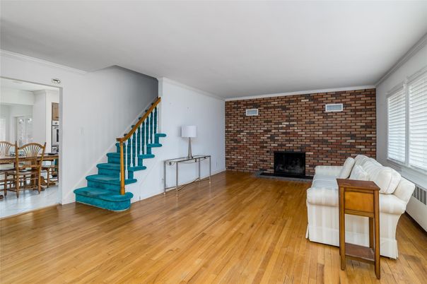 Dining room, Fireplace, Interior, Stone Walls, Wood Texture Flooring
