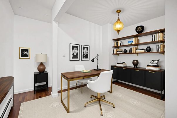 Home Office, Interior, Wood Texture Flooring