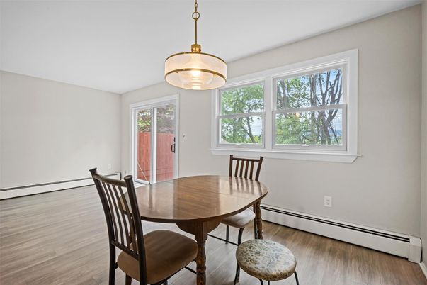 Dining room, Interior, Wood Texture Flooring