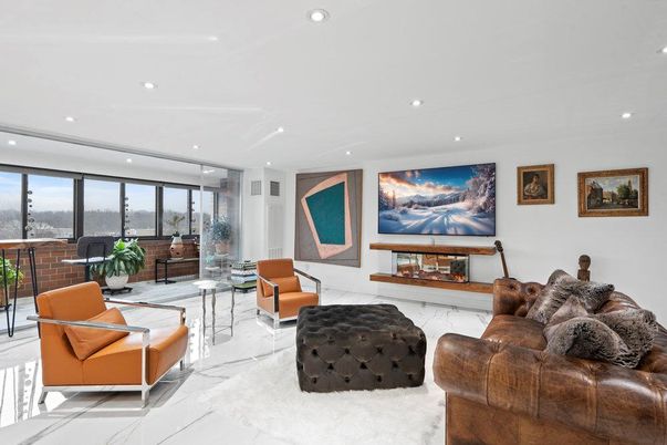 Interior, Living room, Marble, Recessed Lighting