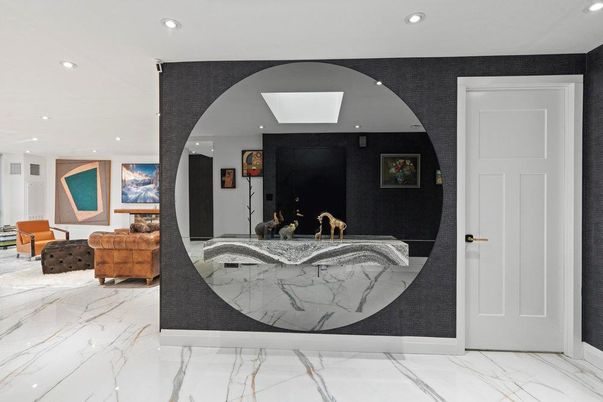 Interior, Marble, Recessed Lighting