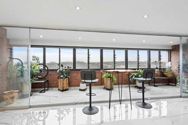 Interior, Marble, Recessed Lighting, Stone Walls