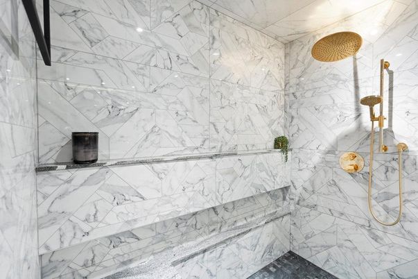 Bathroom, Interior, Marble Walls
