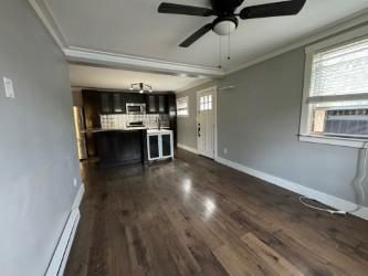 Empty room, Interior, Kitchen, Wood Texture Flooring