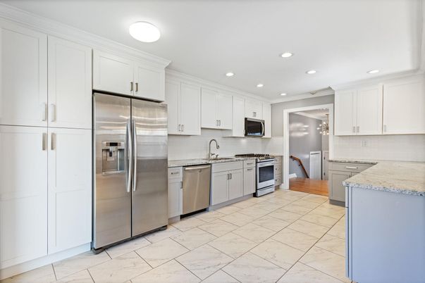 Interior, Kitchen, Recessed Lighting, Stainless Steel Appliances