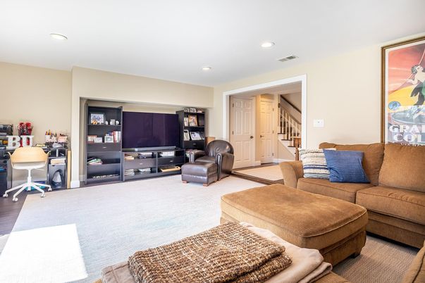 Interior, Living room, Recessed Lighting