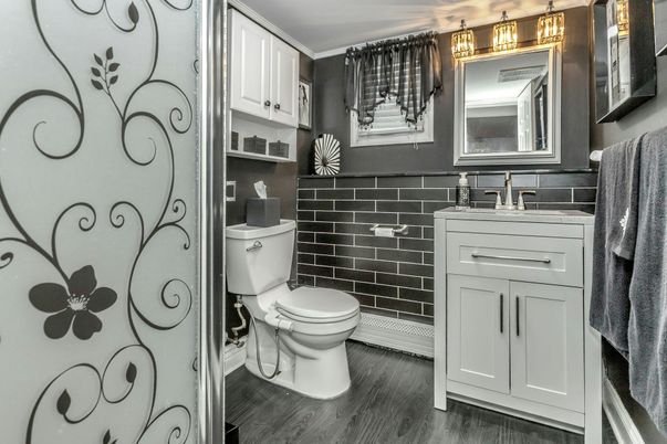 Bathroom, Interior, Wood Texture Flooring