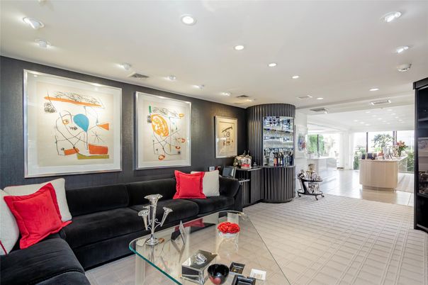Interior, Living room, Recessed Lighting