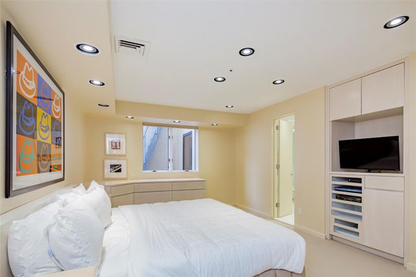 Bedroom, Interior, Recessed Lighting