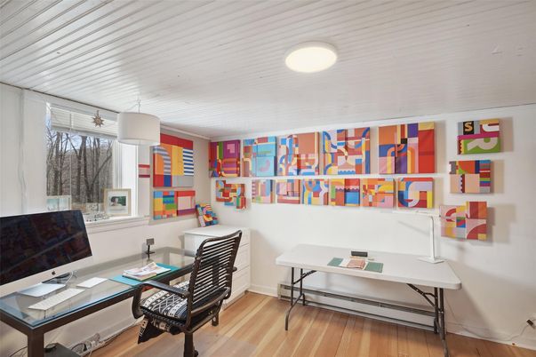 Home Office, Interior, Wood Texture Flooring