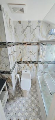 Bathroom, Interior, Marble Walls